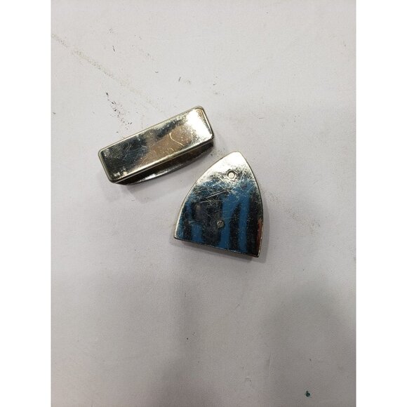 BB Simon 3 Piece Buckle Combo Set Western Swarovski Crystal Brown Silver - Picture 4 of 6